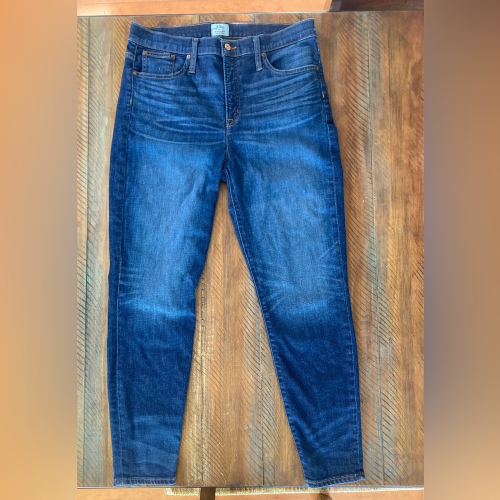 Women’s J.Crew Denim Blue Jeans High Rise Toothpick 32